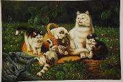 unknow artist cats 034 USA oil painting artist